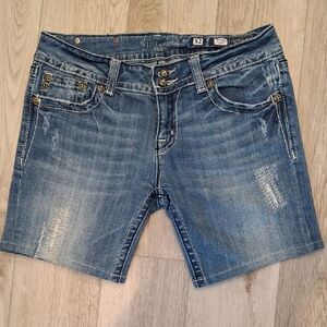 Miss Me Blue Denim Jean Shorts